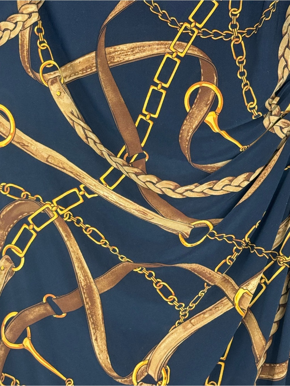 Lauren Ralph Lauren Bridle Equestrian Print Jersey Dress - Picture 2 of 7